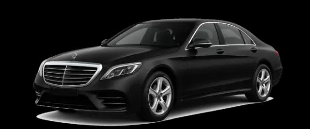Black Mercedes-Benz S-Class sedan