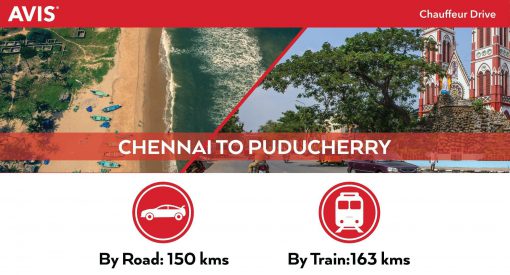 Distance between Chennai to Pondicherry
